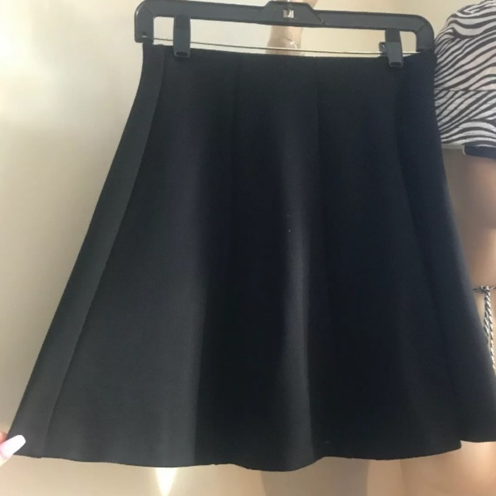 Maison Jules pleated Mini skirt black